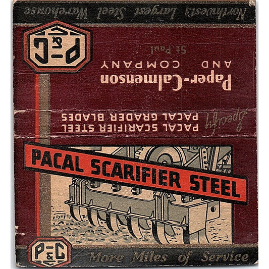 Paper-Calmenson & Co St. Paul MN Vintage Large Matchbook Cover TH2-Y3