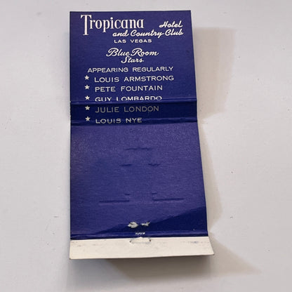 Tropicana Hotel Blue Room Las Vegas NV Vintage Matchbook Cover TB6-MB1-11