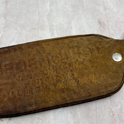 Vintage Hedenquist GM and Chevy Jackson MN Leather Keychain SF4