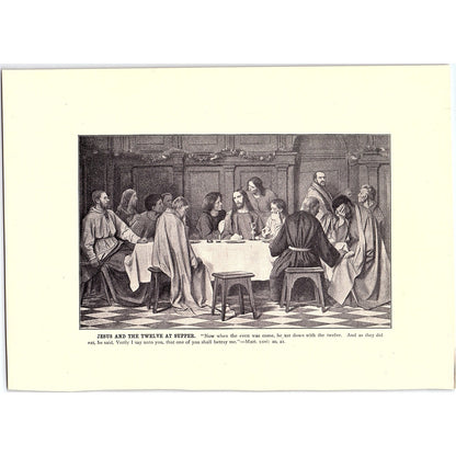 John The Baptist Accuses Herod Vintage Art Print 6x9 V12