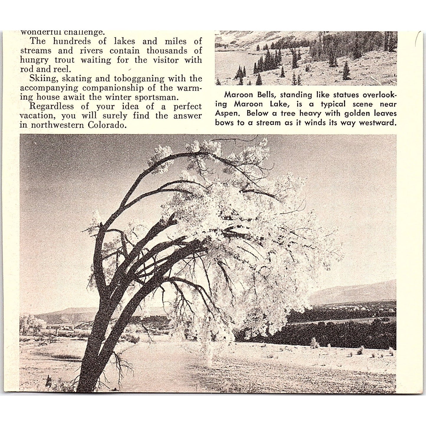 Croft Court Motel Ouray CO 1958 Ad AG1-H6