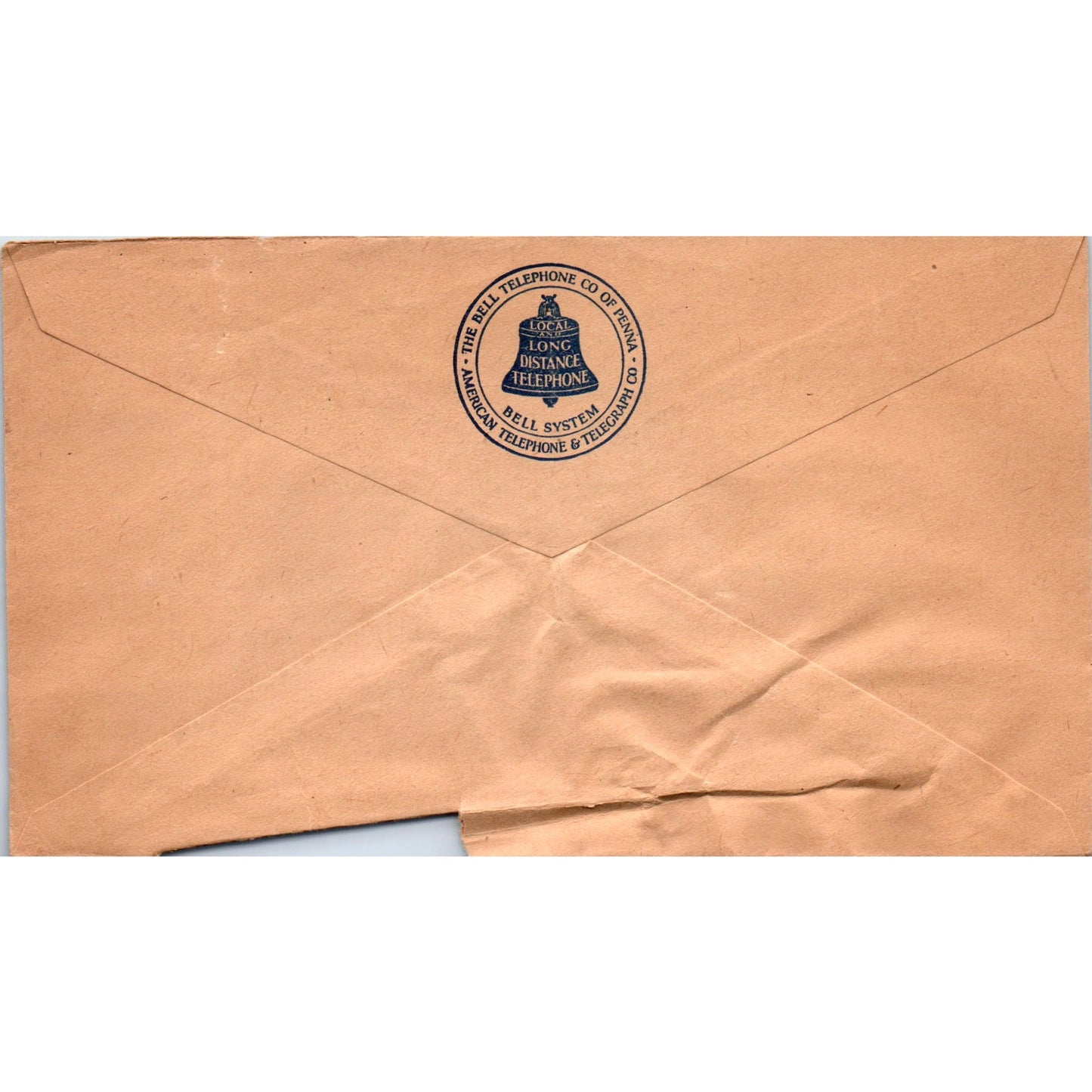 1921 The Bell Telephone Co Philadelphia PA Postal Cover Envelope TG7-PC3