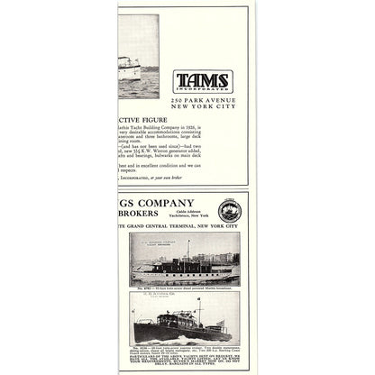 William Gardner & Co Yacht Brokers Broadway NY 1932 AG2-3