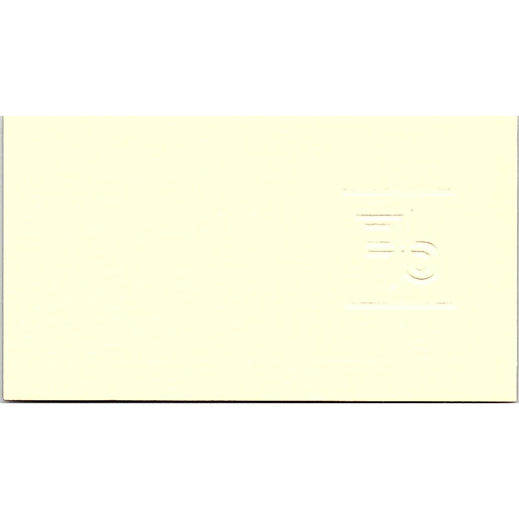 Melissa McCloskey Deyo-Fawcett Ins Services Houston Vintage Business Card SD9-B6