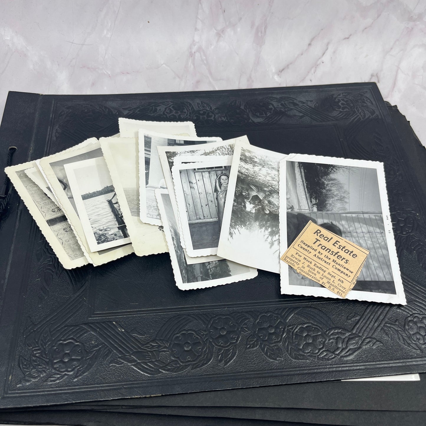 1950s Family Photo Album Louis L. Croy Stephen F. Croy Family Manitowoc WI TB8