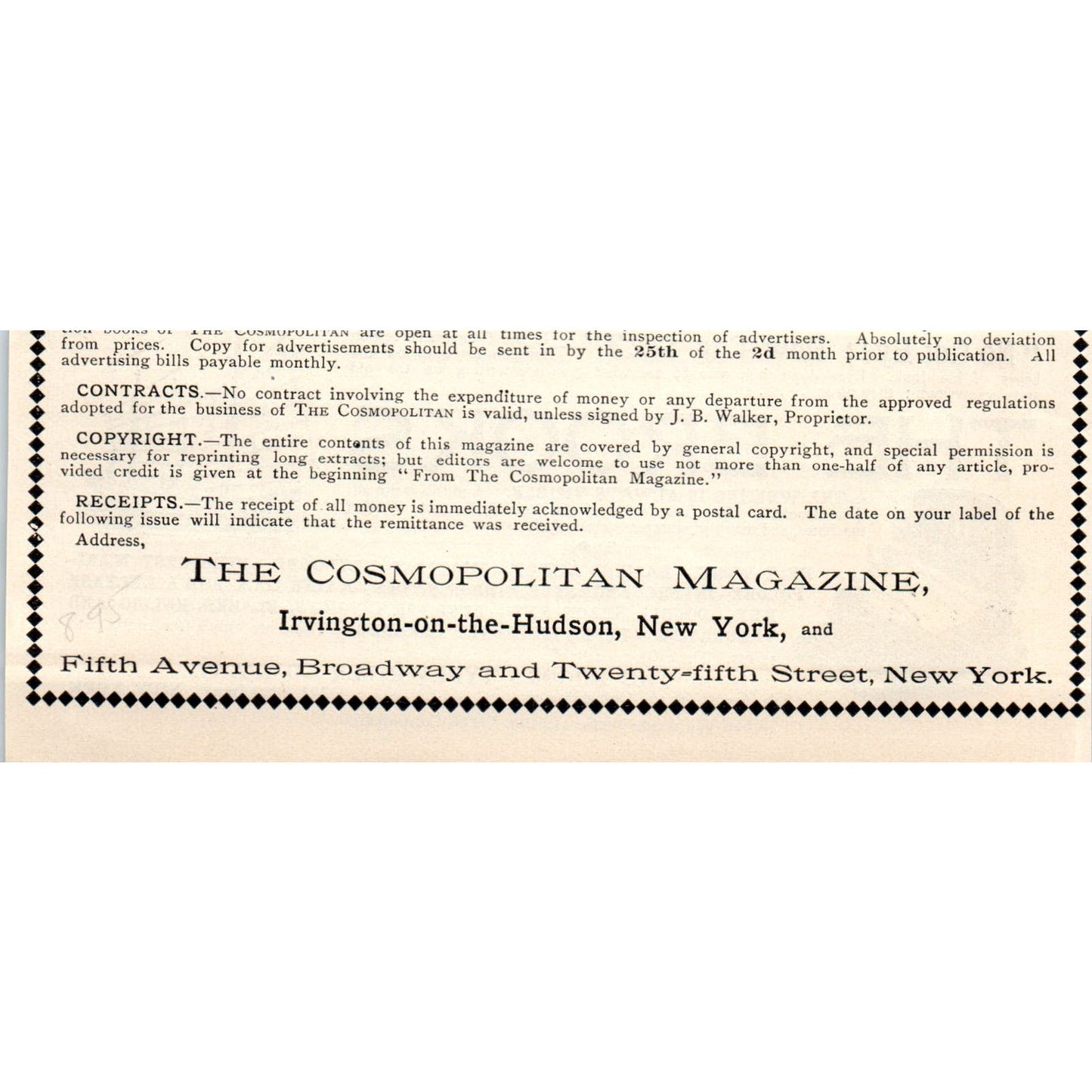 The Brooks Typewriter Company NY c1905 Original Magazine Advertisement AE7-A3