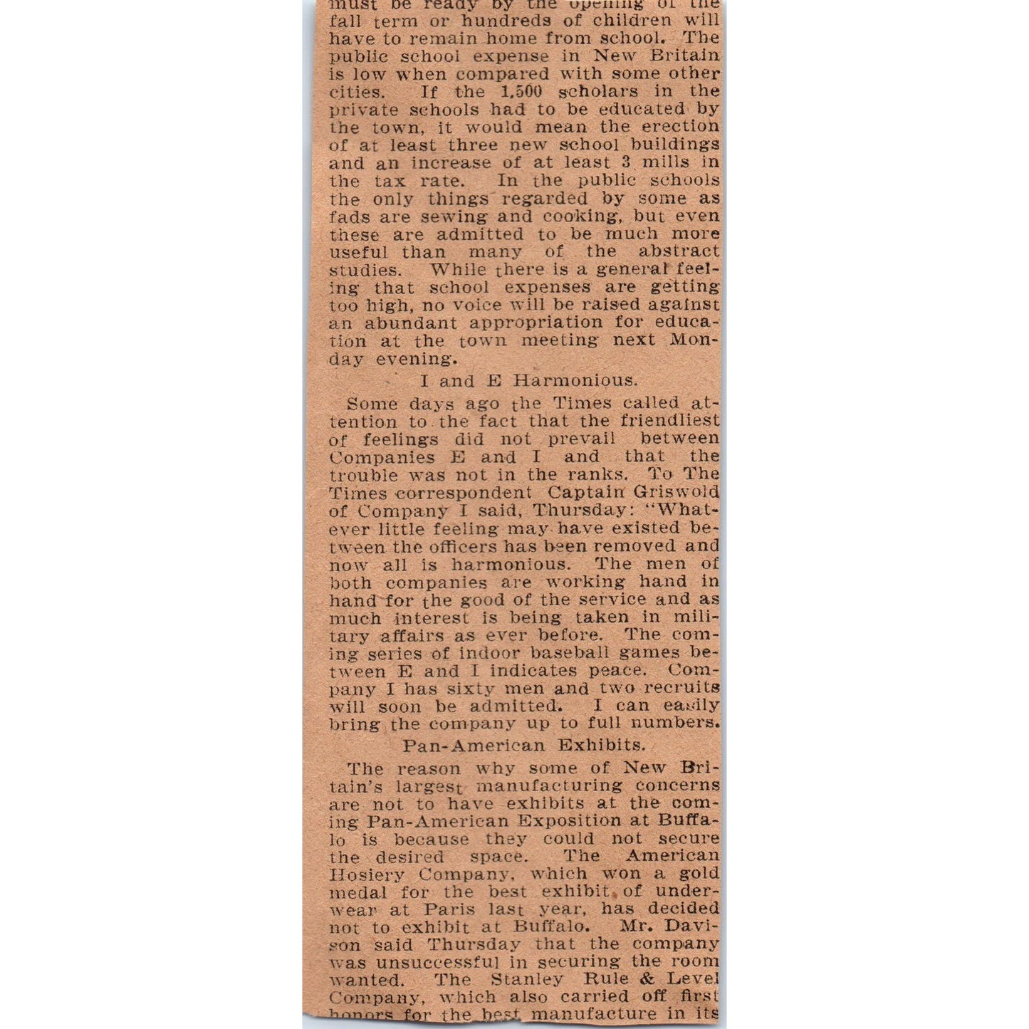 New York, New Haven and Hartford Railroad Timetables Hartford 1901 Ad AD8-H3