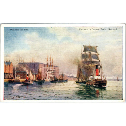 c1905 Entrance to Canning Dock Liverpool Original Postcard PC10
