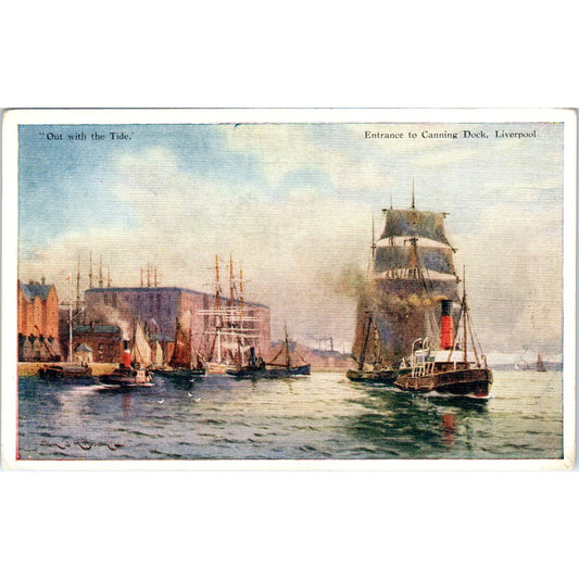 c1905 Entrance to Canning Dock Liverpool Original Postcard PC10