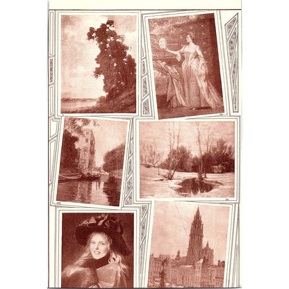 Portrait in Black - Irving R Wiles Lithograph Vintage Art Print 5x8 V5