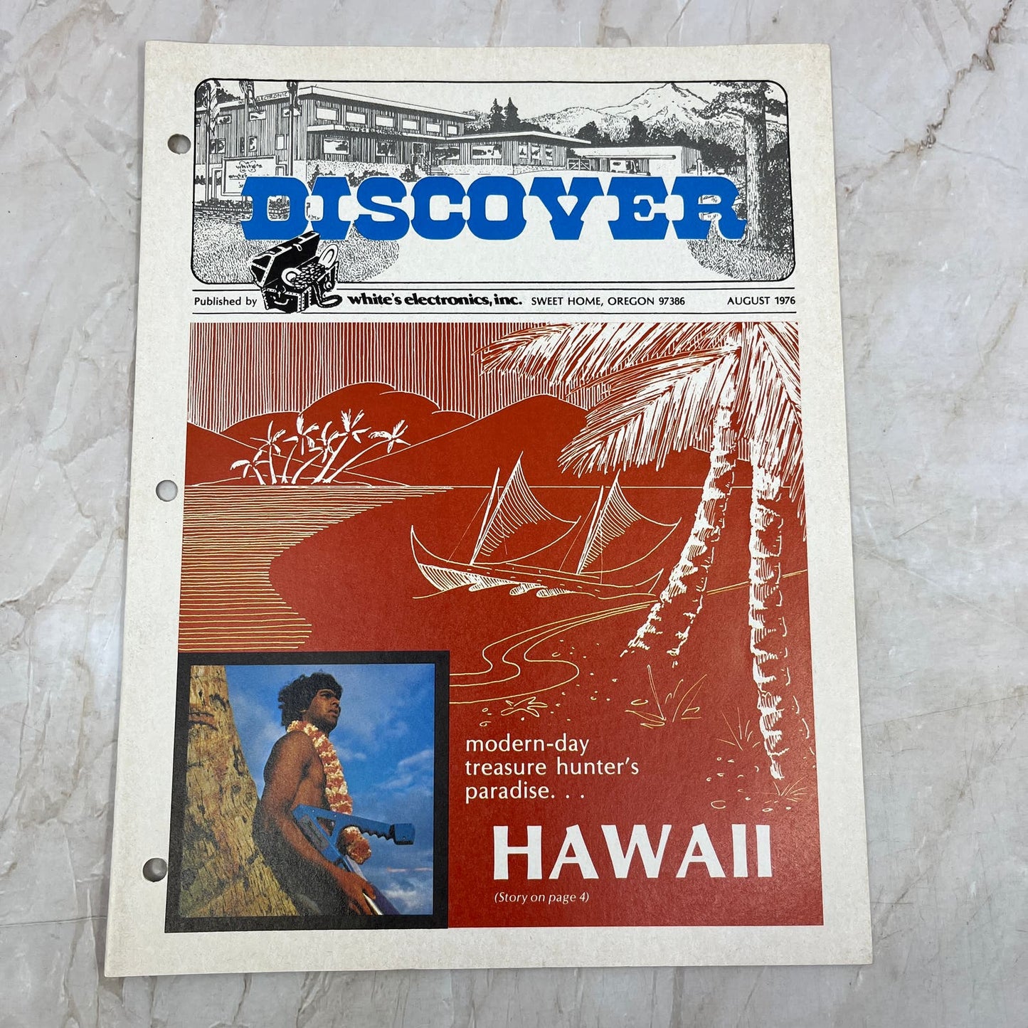 1976 Aug White's Electronics Discover Newsletter Metal Detectors Treasure M19