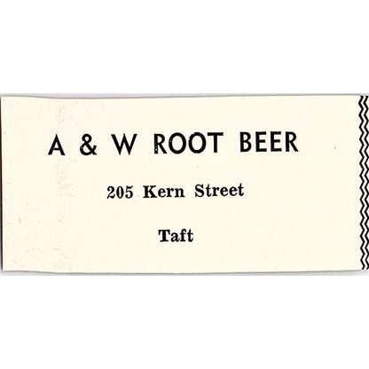 Walts T.V., A&W Root Beer Kern Street - Taft CA 1965 Ad AF8-S24
