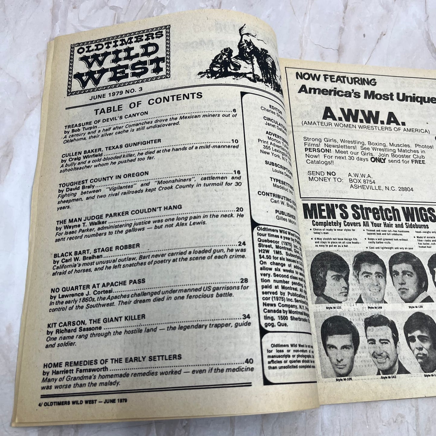 1979 June Oldtimers Wild West Bonanza Treasure Search Magazine Apache Pass M18