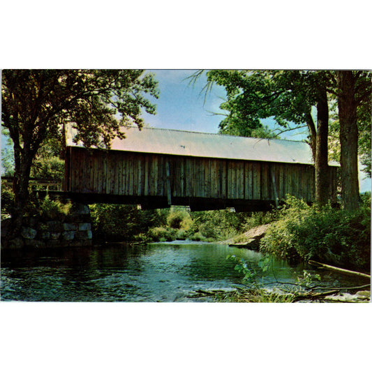 Turkey Jim's Campton West Branch NH Vintage Covered Bridge Postcard PC13