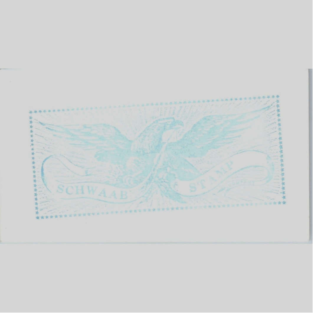 Schwaab Stamp Company Houston TX Vintage Business Card SE3-B5