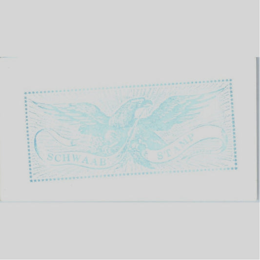 Schwaab Stamp Company Houston TX Vintage Business Card SE3-B5