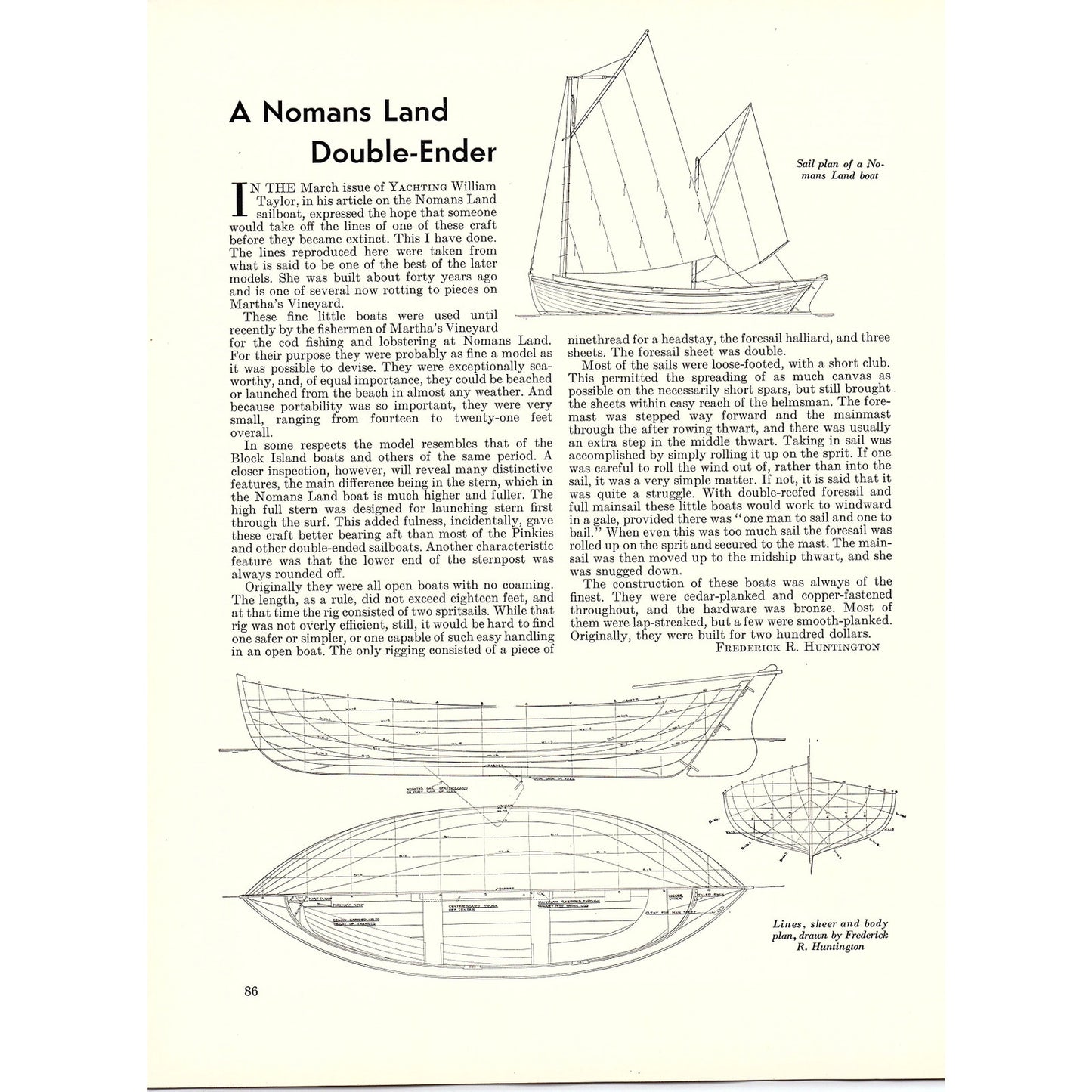 1932 Bermuda Race - The Month in Yachting 2 Pages 1932 Article V1-4