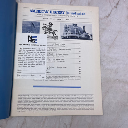 1978 May American History Illustrated Magazine Conestoga Wagon & Stage Coach M21