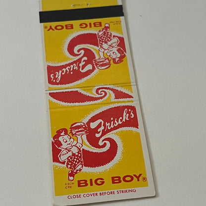 Frisch's Big Boy Restaurant Vintage Matchbook Cover TB6-MB2-6