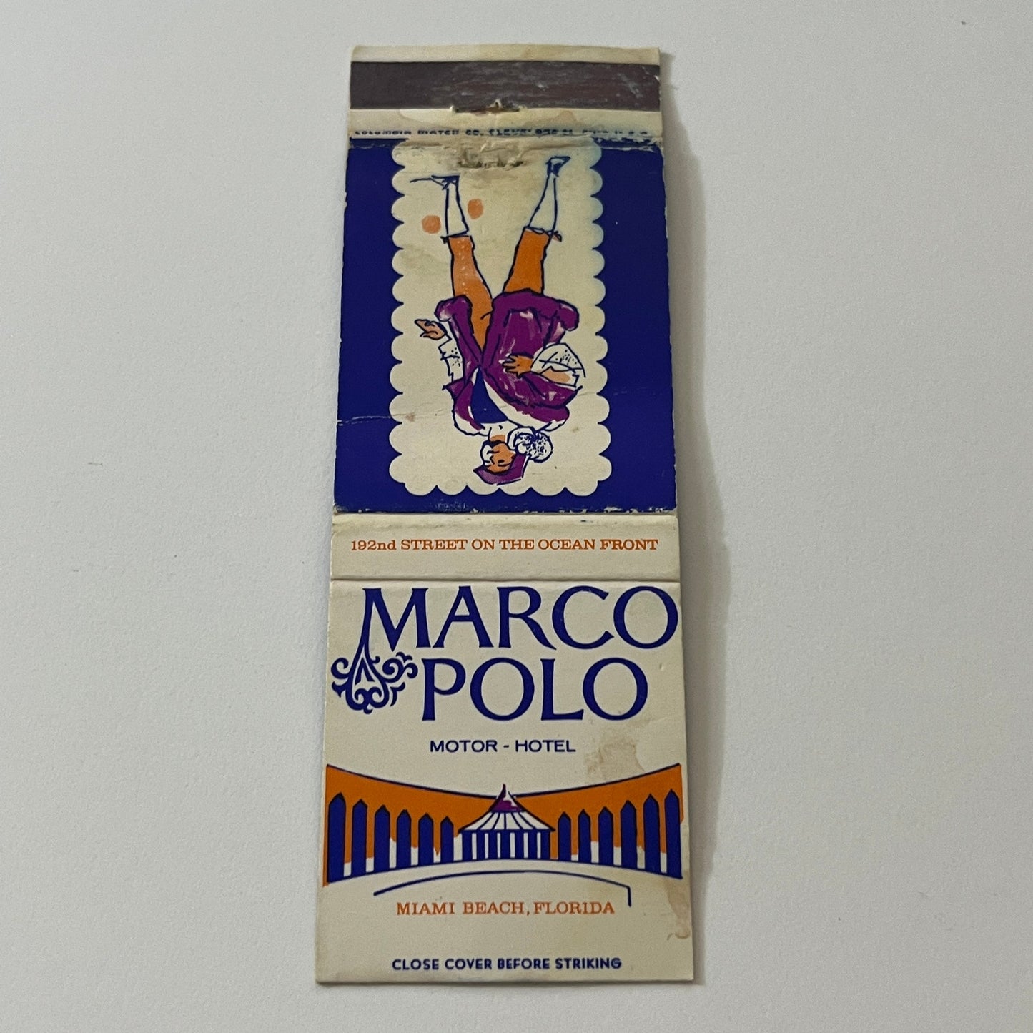 Marco Polo Motor Hotel Miami Beach FL Vintage Matchbook Cover TB6-MB2-5