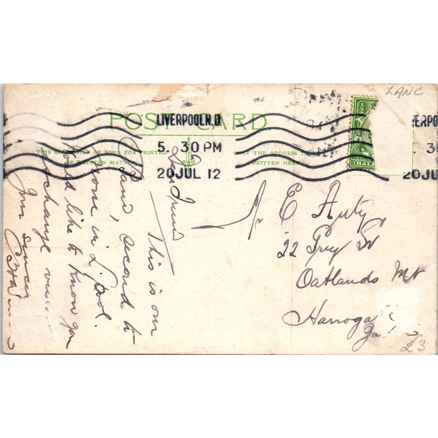 Kirkdale Public Silver Prize Band E. Pryce Liverpool ND Original Postcard PC10