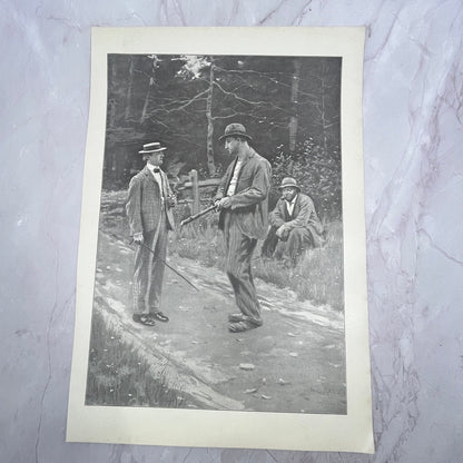 What Time is it By Your Watch - Hunting Scene - 1904 A.B. Frost Art Print V14-3