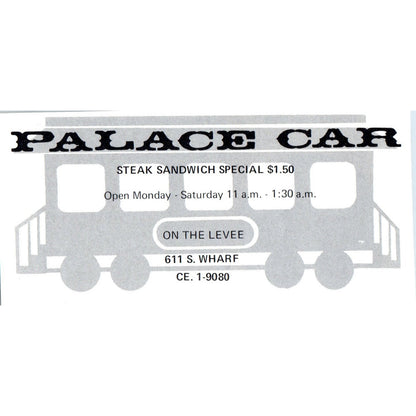 Palace Car Restaurant S. Wharf Levee St. Louis 1971 Magazine Ad AD8-H4