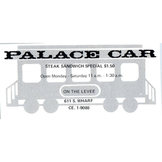 Palace Car Restaurant S. Wharf Levee St. Louis 1971 Magazine Ad AD8-H4