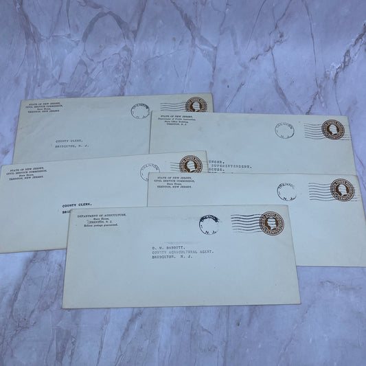 1950s Lot State of New Jersey Trenton Postal Cover Envelopes TI5-E-15