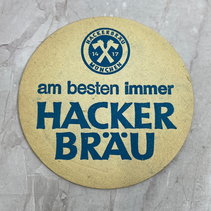 Vintage Hackerbräu München German Beer Coaster TJ5-CO1