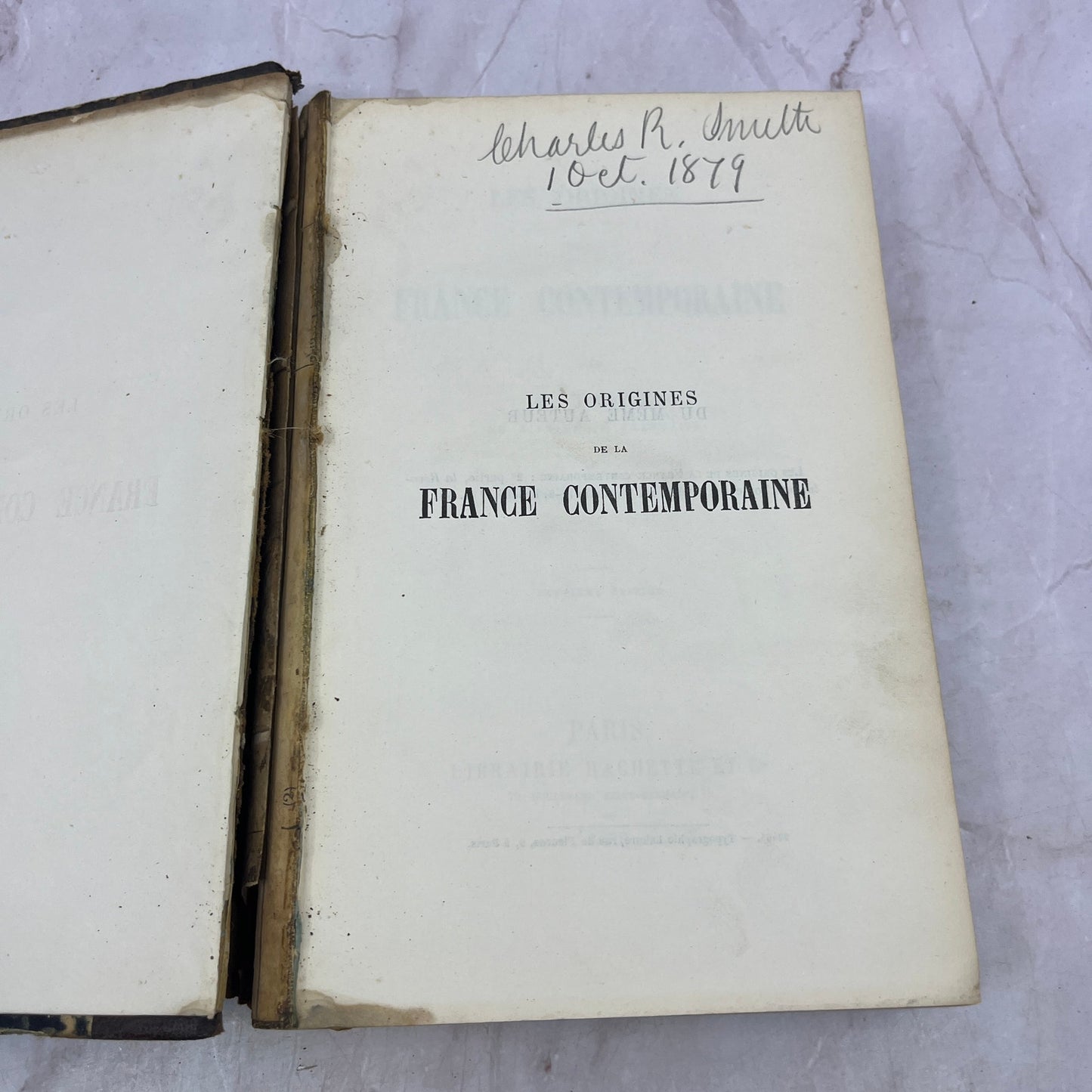 1879 The Origins of Contemporary France Les Origines France Contemporaine TA9-B9