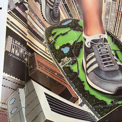 New York Adidas Shoes - Run New York McLoughlin Art 2 Page 8x11" 1983 Ad AF6-16