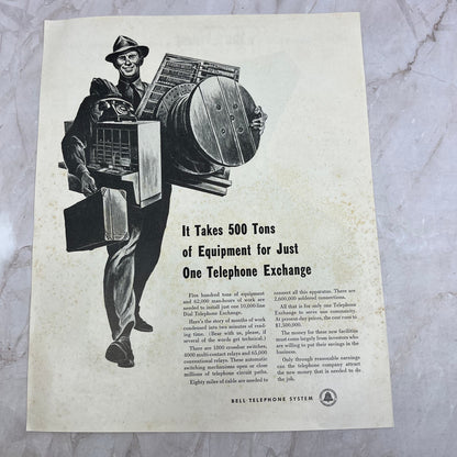 Bell Telephone System 1951 Magazine Ad FL6-10