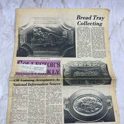 1974 Sep 25 - Collector's Weekly Newspaper - Bread Tray Collecting M18