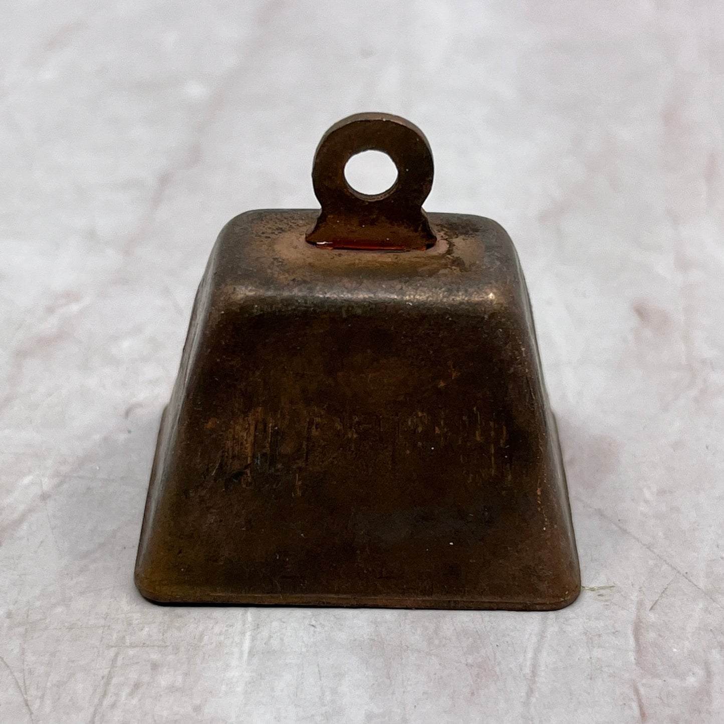 Vintage Small Copper Cowbell Pennsylvania Dutch SF4