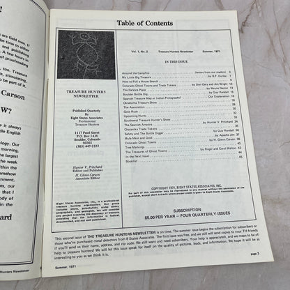 1971 Summer - Treasure Hunters Newsletter - St. Elmo Colorado Ghost Town M19
