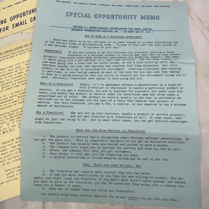 1959 Lot of Get Rich Quick Money Making Opportunity Junk Mail AE3
