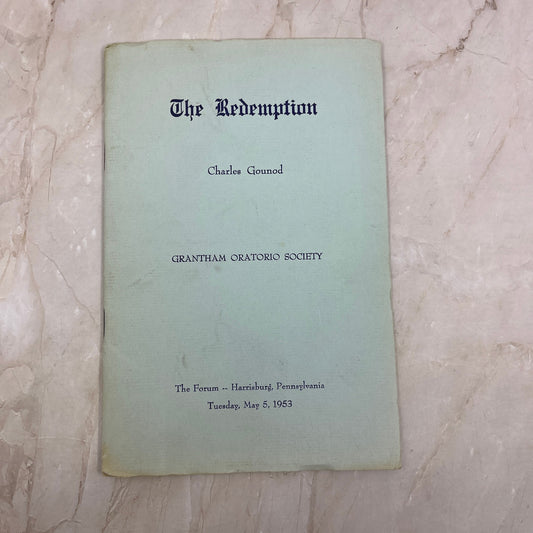 1953 The Redemption Program Charles Gounod Grantham Oratorio Society L4-3