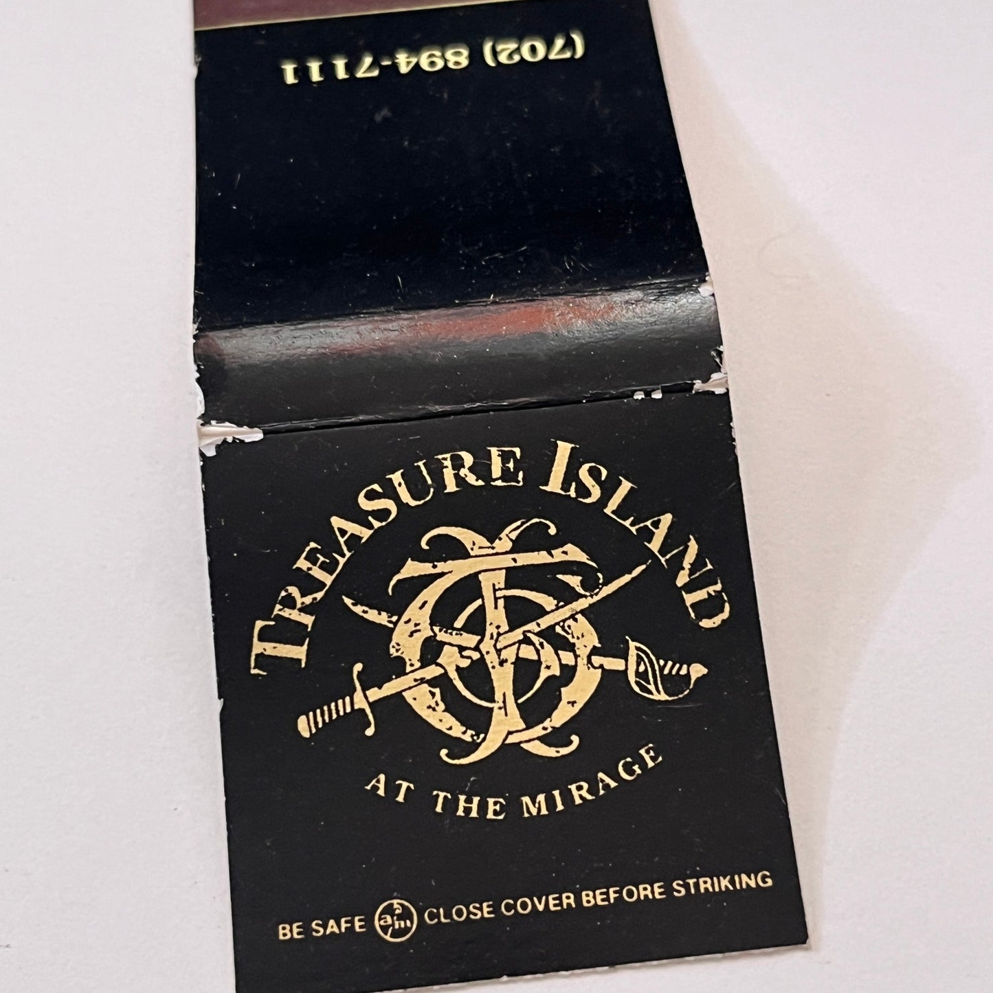 Treasure Island at the Mirage Vintage Matchbook Cover TB6-MB1-10