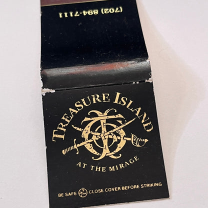 Treasure Island at the Mirage Vintage Matchbook Cover TB6-MB1-10