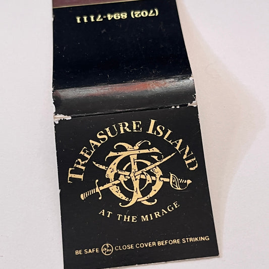 Treasure Island at the Mirage Vintage Matchbook Cover TB6-MB1-10