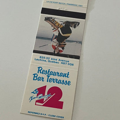 YVAN COURNOYER 12 Restaurant Bar Lachine Quebec Matchbook Cover TB6-MB2-4