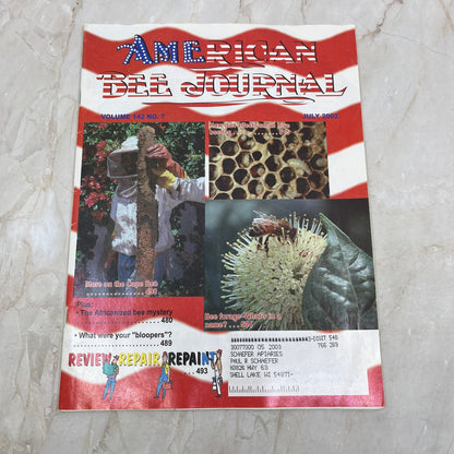 2002 July American Bee Journal Magazine Bees Beekeeping Honey M8