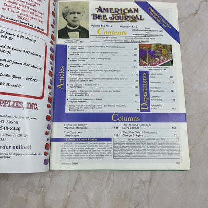 2010 Feb American Bee Journal Magazine Bees Beekeeping Honey M8