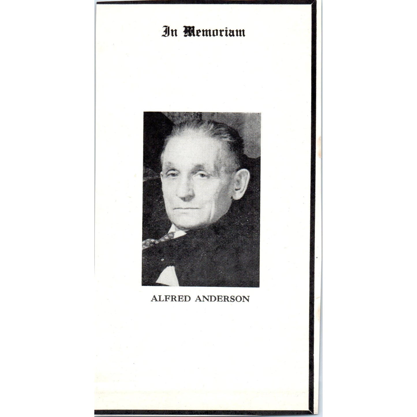 In Memoriam Alfred Anderson 1953 Ad AE9-DC2