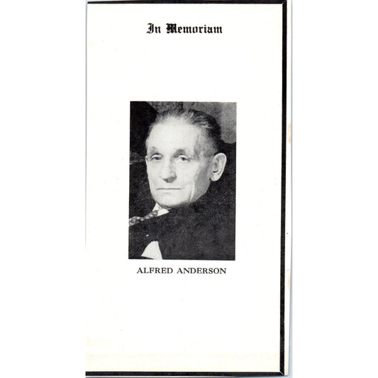 In Memoriam Alfred Anderson 1953 Ad AE9-DC2