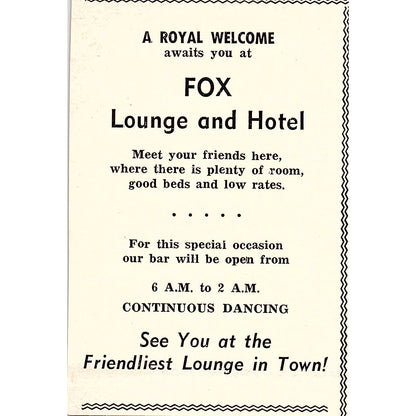 Smith Bros. Clothiers, Fox Lounge & Hotel - Taft CA 1965 Ad AF8-M6