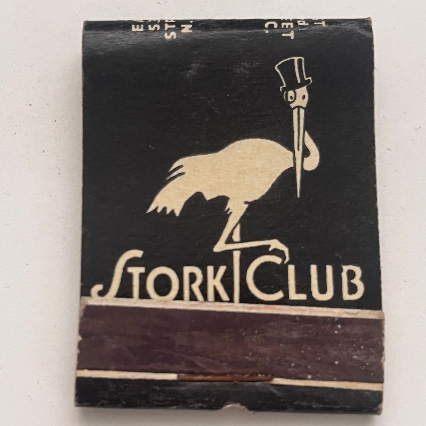 Stork Club 3 East 53rd Street New York Vintage Matchbook Cover TB8-MB2-5