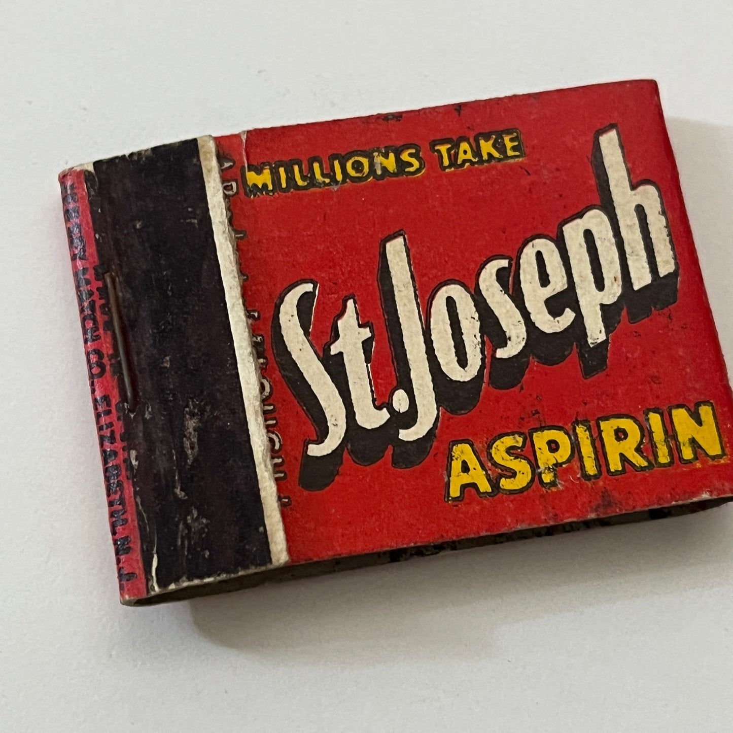 St. Joseph Aspirin Vintage Matchbook Cover TB6-MB1-4