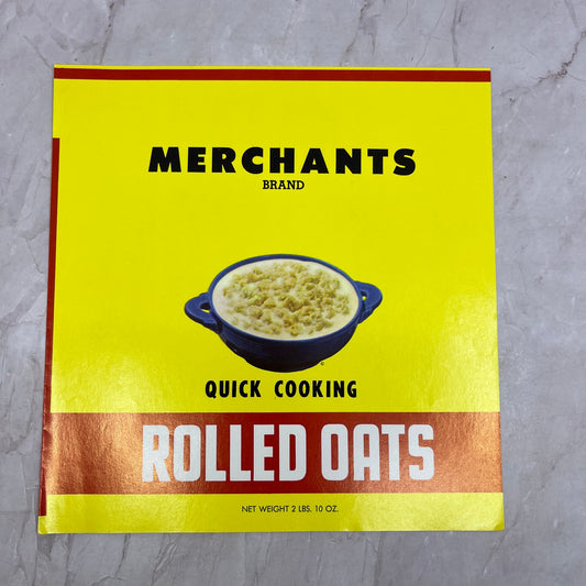 Merchants Brand Rolled Oats Label Merchants Grocery & Supply Co Cleveland OH TH9